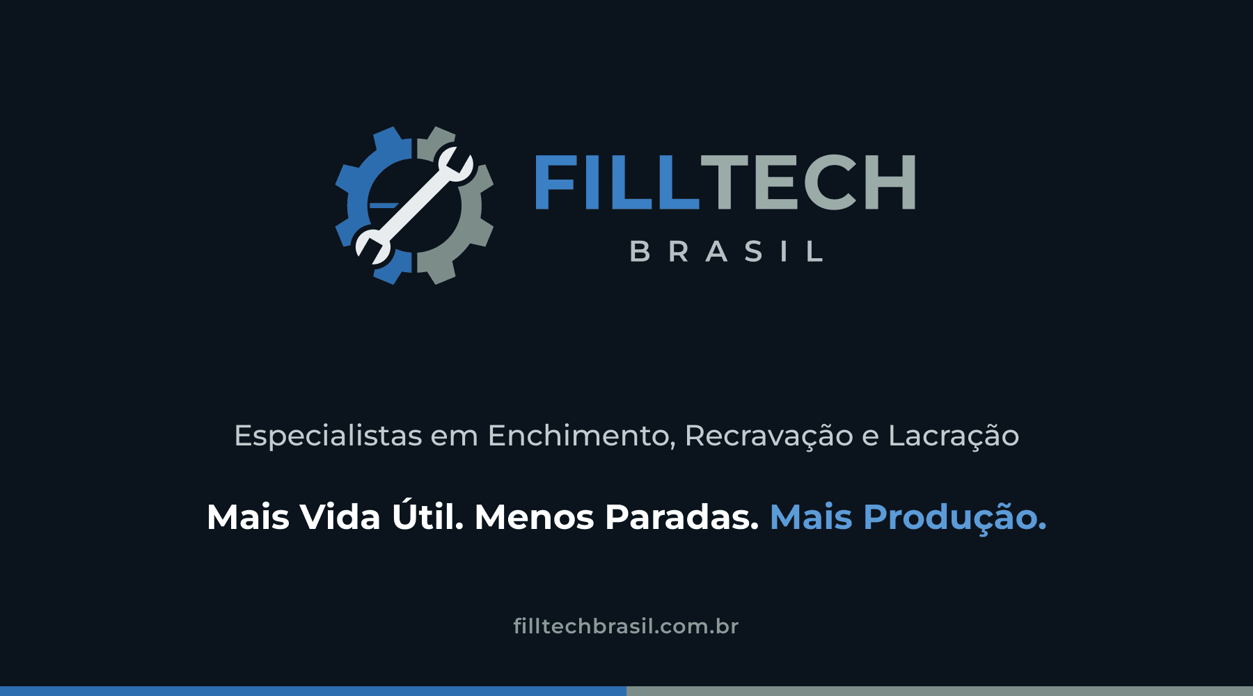 Frente do cartão de visita da FILLTECH BRASIL